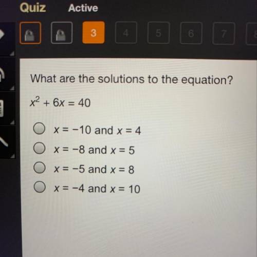 What are the solutions to the equation?