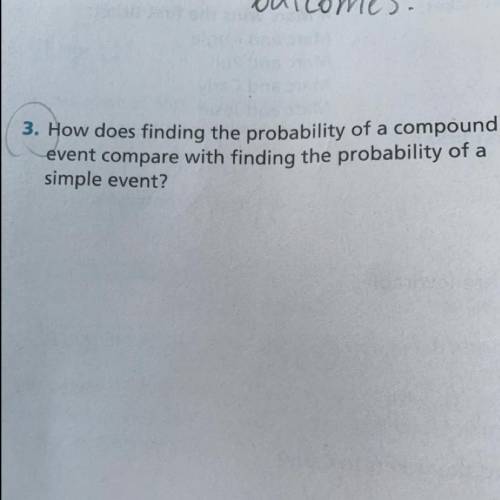How does finding the probability of a compound event compare with finding the probability of a simpl