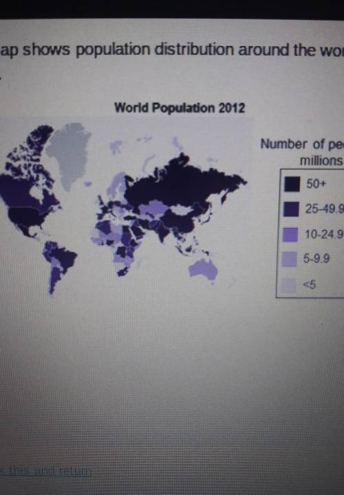 Which two continents are the most densely populated
