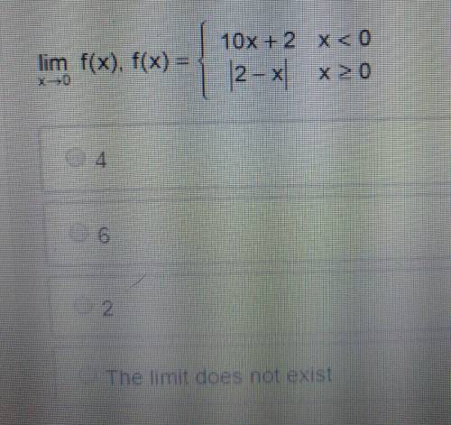 Find the indicated limit, if it exists.
