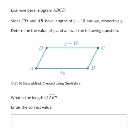 What is the length of AB—? Enter the correct value