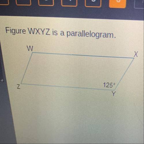 Which angle measures are correct? Select three options. mZX = 55° m2W = 125 m2W = 55 OmZZ= 125 mZZ =
