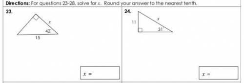 solve for x  thank you