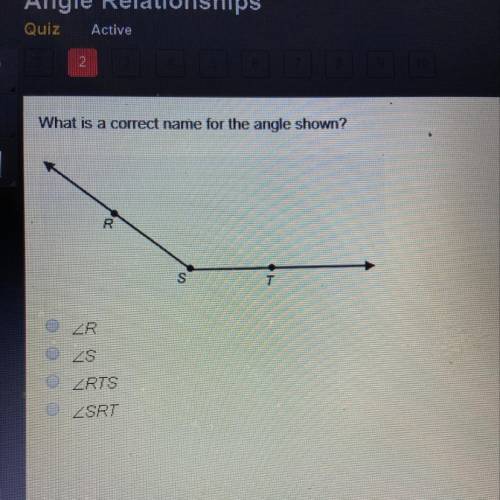 What is the correct angle shown