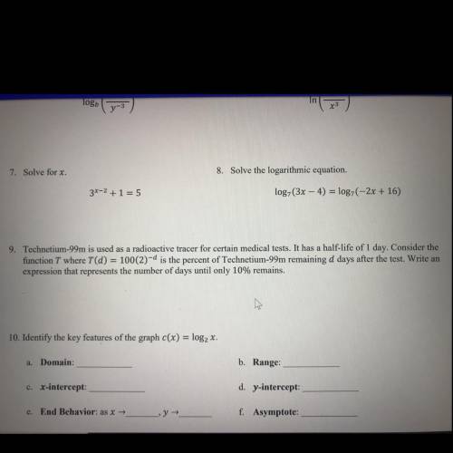 Please I need help with #9! Will reward the brainliest answer!!