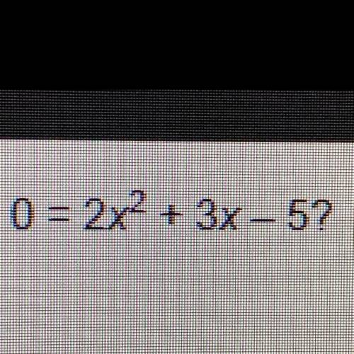 What is the discriminant of the quadratic equation?