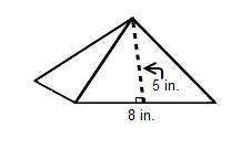 PLZ HELP IM ON THE CLOCK HEREWhat is the total surface area of the square pyramid? A square pyramid.