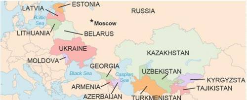 Look at the map. Which would be the best title for the map? Western Europe Newly Dependent Russia an