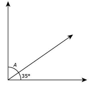 I WILL GIVE BRAINLIEST This right angle is separated into two angles. What is the measure of angle A
