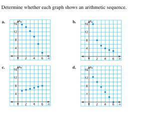 If you are good determining if the graph is a sequence please help I am giving more points. Select A
