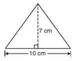 I WILL GIVE BRAINLIEST What is the area in square centimeters of the triangle below?