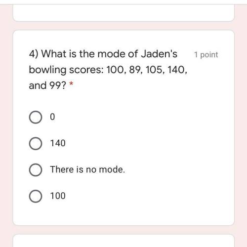 What is the mode of Jaden’s bowling scores