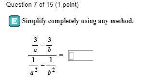 Simplifying Complex fractions using any method