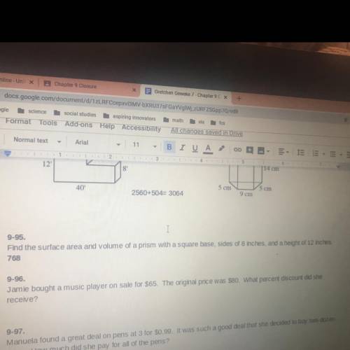 What is the answer to problem 9-96