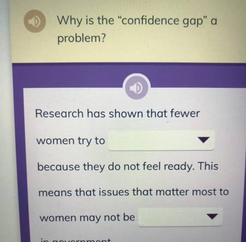 Why is the “confidence gap” a problem? Can anyone that has done this quiz on Iready help if you can!