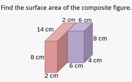 20 points - Find the surface area of the composite figure.