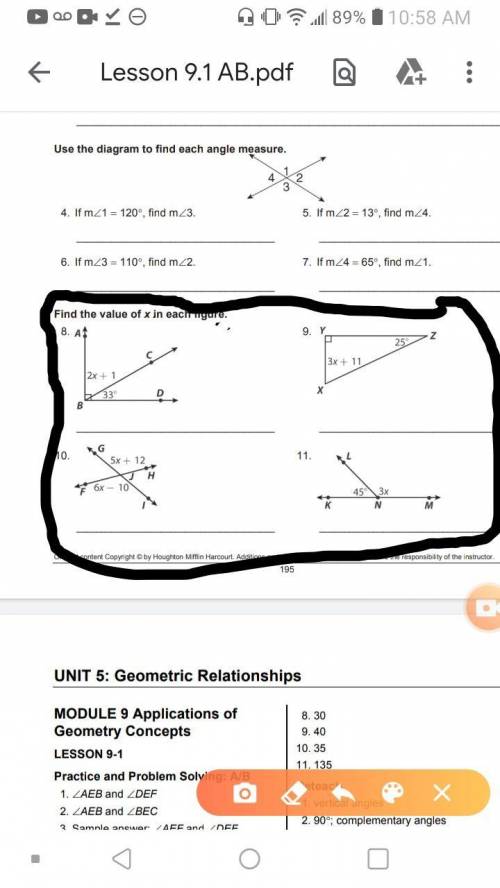 Help me with 8 - 11 please