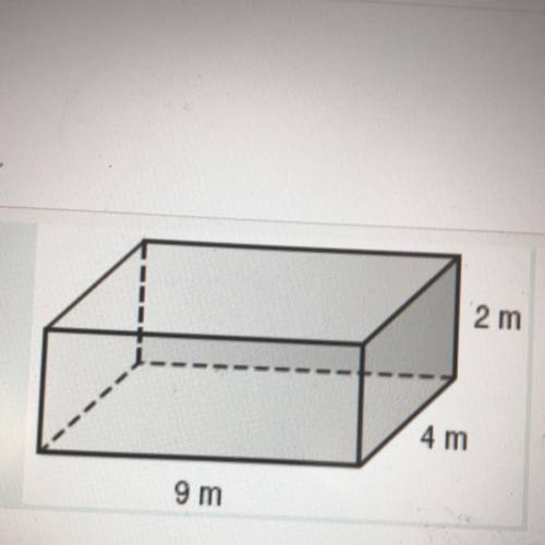 What’s the volume of the rectangular prisim