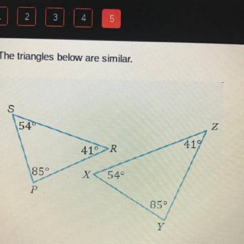 Which similarity statements describe the relationship between the two triangles check all that apply