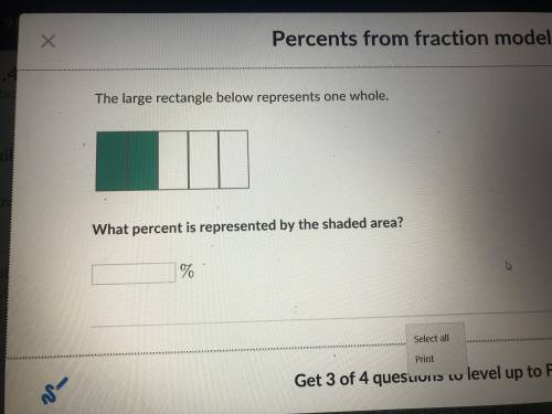 Math The large rectangle below represents one below , i have been doing this for so long but I still