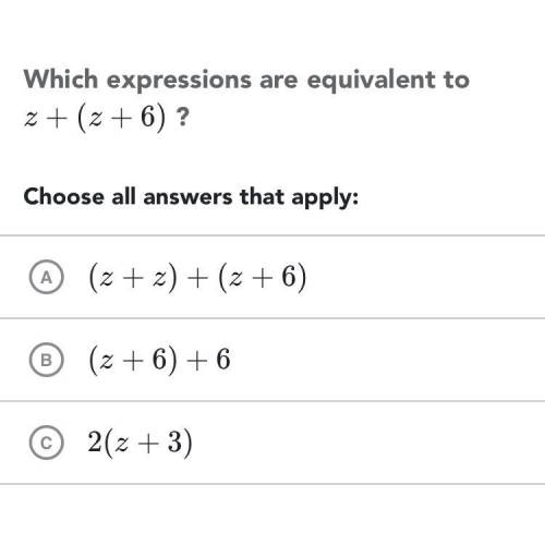 Which expressions are equivalent to z+(z+6)