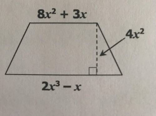Please help ASAP. Find the volume of the trapezoid as a simplified expression. If correct I will giv