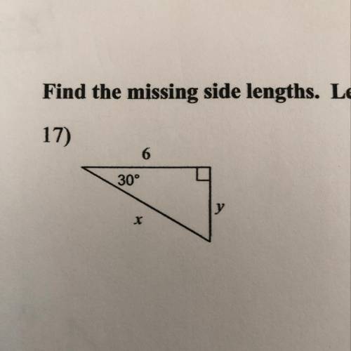 Solve to find missing length .