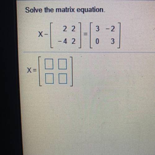 Solve this matrix equation please!