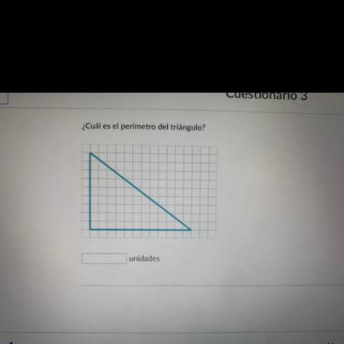 What is the perimeter o the triangle