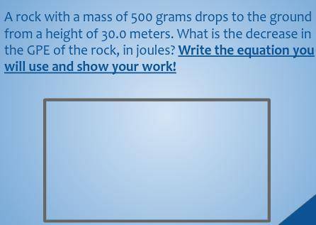 1. At which location does the pendulum have the least gravitational potential energy? Why? 2. A rock