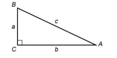 Using the triangle below, what is Cos A? b/c a/c a/b c/b
