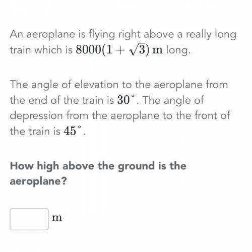 How high above the ground is the airplane