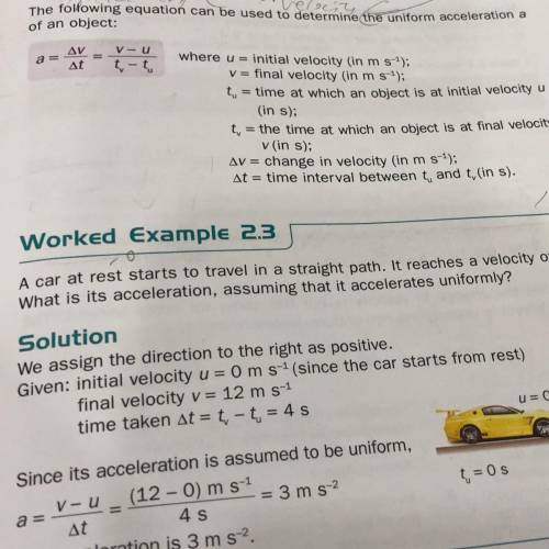 Hi:) anyone able to explain that formula^? I thought acceleration is supposed to be the change in ve