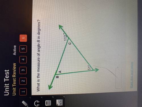 what is the angle of measure B in degrees?