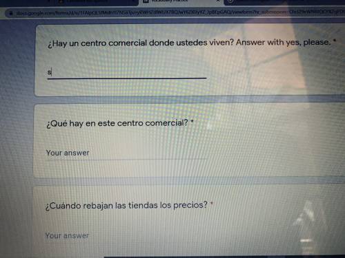 Can somebody help me with these Spanish questions please?