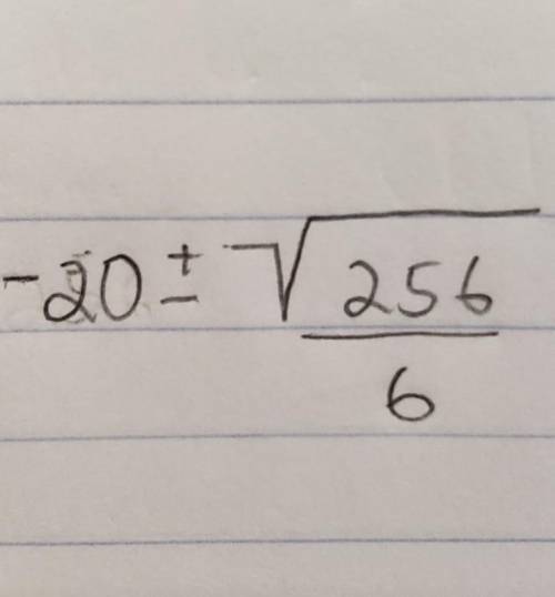 Please help me solve this quadratic equation