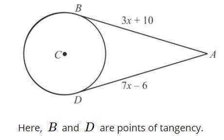 What is the value of x in the attached diagram?