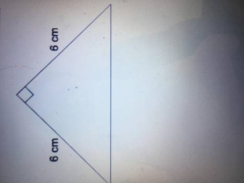 Calculate the area of the triangle state the units of your answer