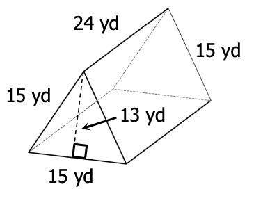 Find the surface area of the triangular prism. *