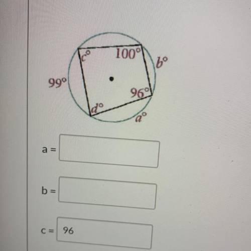 Find a and b of the circle. Thanks!!