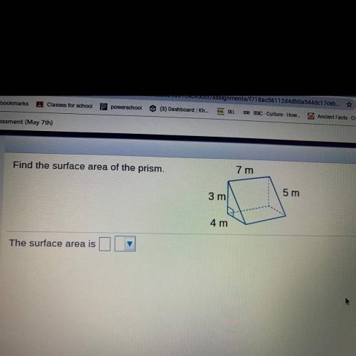 Can someone help me? Find the surface area of the prism I will give you 14 points to anwser this!