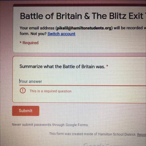 Summarize what the Battle of Britain was.