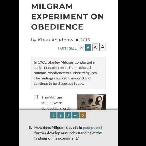 How does Milgram’s quote in paragraph 8 further develop our understanding of the findings of his exp