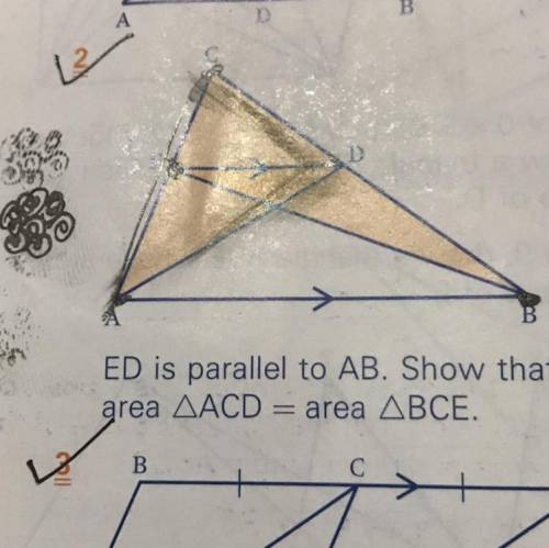 Ed is parallel to ab..can someone help me with the proof towards this?