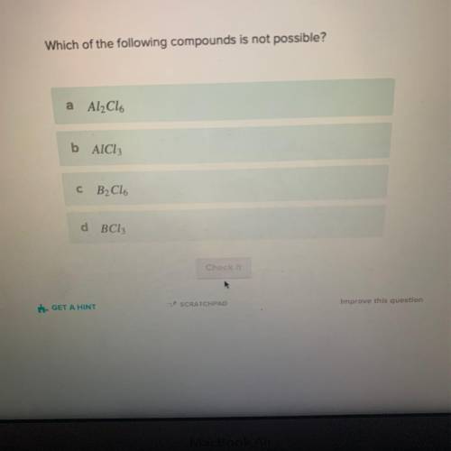 Which of the following compounds is not possible?