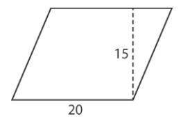 What is the area of the parallelogram below