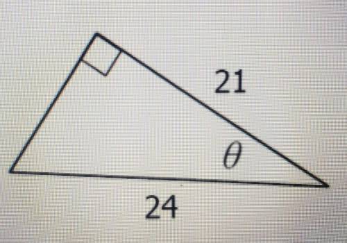 1. Find the value of sin using the triangle shown.
