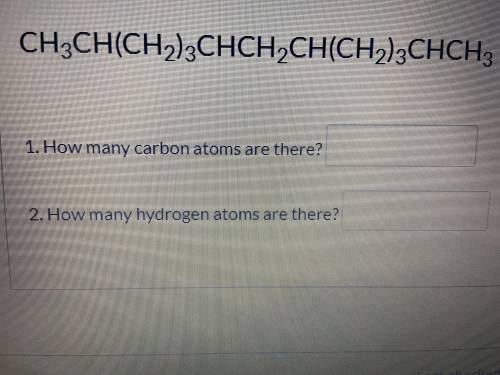 How many carbon and hydrogen atoms are there?