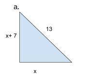 MANY POINTS PLS HELP FAST. Determine the value of x for the triangle. show work.
