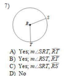 State if the angle is an inscribed angle. If it is, name the angle and the intercepted arc.